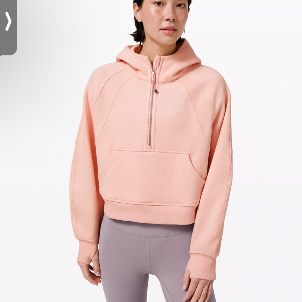Lululemon scuba pink half zip